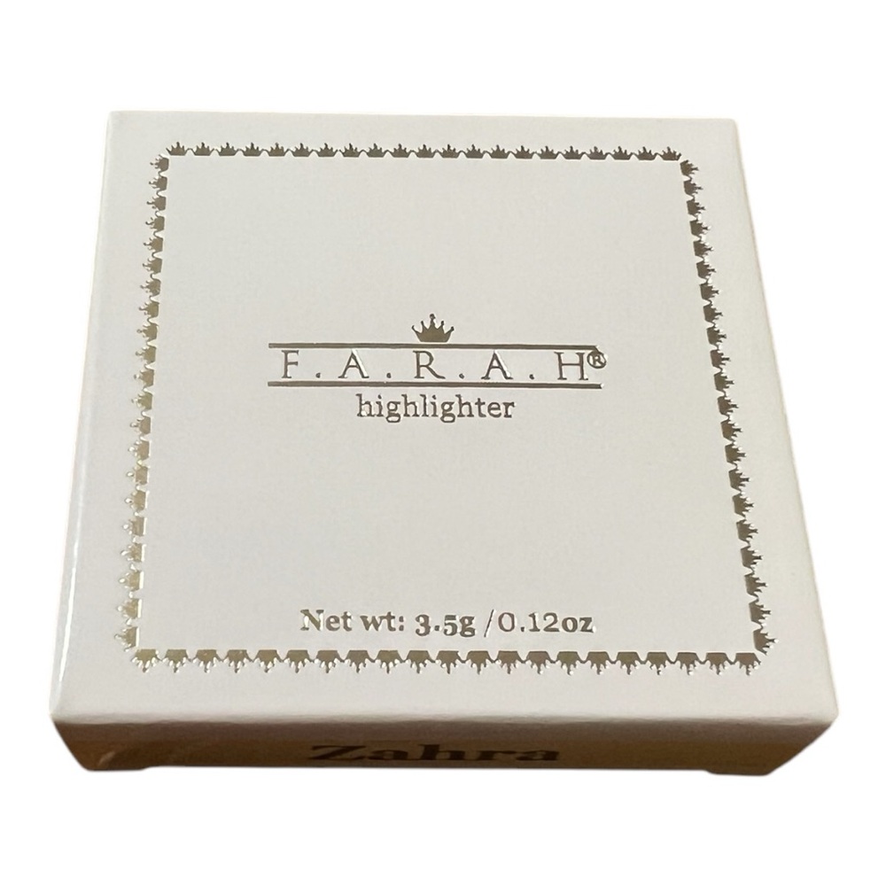 F.A.R.A.H Zahra Champagne Highlighter 3.5g/0.12oz Makeup Light Collection NIB